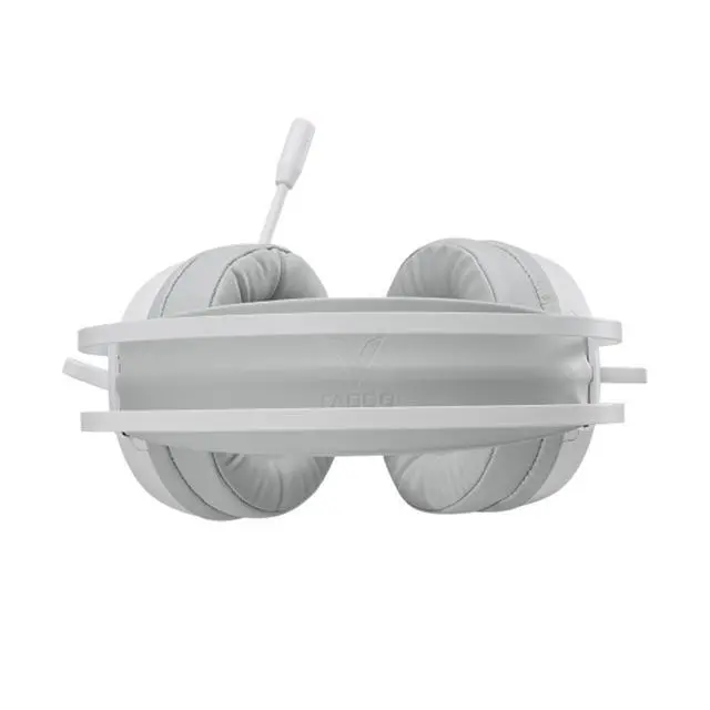 Alt view image 5 of 7 - RAPOO VH160S Wired Gaming Headset, Virtual 7.1 Surround Sound, 50mm Drivers, RGB Backlighting, 360° Adjustable Microphone, White