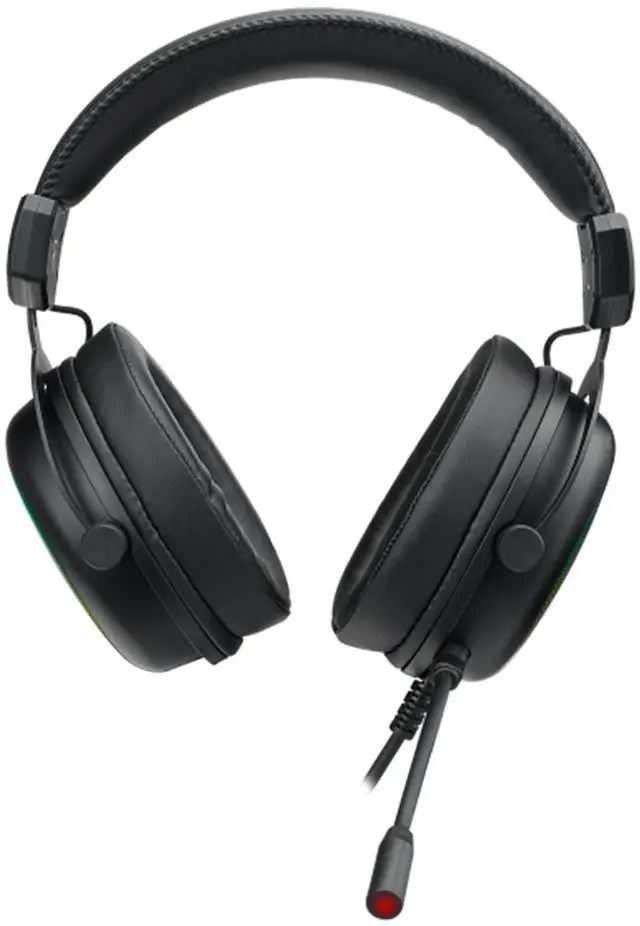 Main image of RAPOO VH300S Wired Gaming Headset, Virtual 7.1 Surround Sound, 40mm Drivers, RGB Backlighting, 360° Adjustable Microphone, Customizable Driver Settings to Suit Personal Preferences, Black