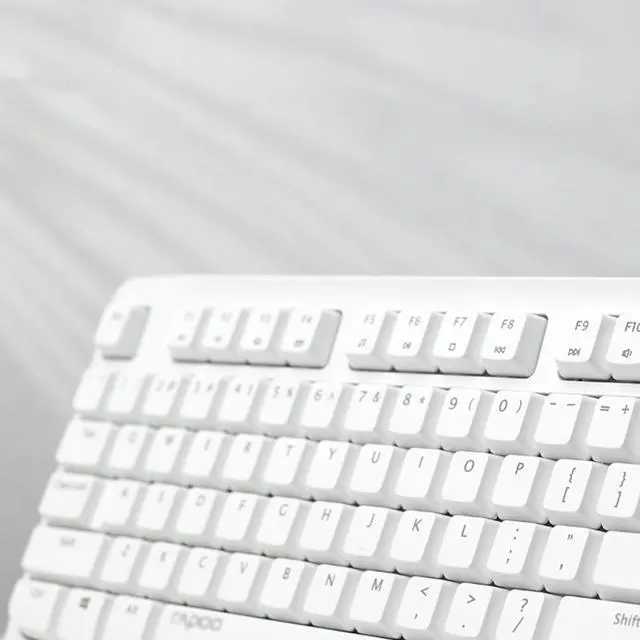 Alt view image 6 of 7 - RAPOO X1800PRO Wireless Keyboard and Mouse Set, 104-key keyboard with 12 multimedia shortcut keys, 1000 DPI mouse, 12-month battery life, Compatible with Windows and Mac systems, White