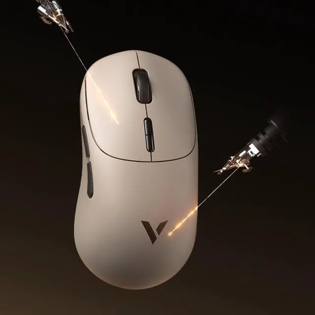 Alt view image 6 of 7 - RAPOO VT6 Max Wireless Dual-Mode Gaming Mouse: 30,000 DPI, PixArt 3950 Ultimate Gaming-Grade Custom Engine, Dual 8K Report Rate, 750-Hour Ultra-Long Battery Life, 55g Lightweight Design, Brown