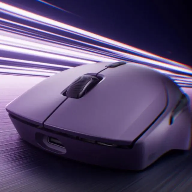 Alt view image 7 of 7 - RAPOO VT2 Wireless Dual-Mode Gaming Mouse, 26,000 DPI, PixArt 3398 Ultimate Gaming-Grade Custom Engine, Dual 8K Polling Rate, 750-Hour Ultra-Long Battery Life, 53g Lightweight Design, Purple