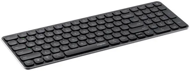 Alt view image 3 of 7 - RAPOO E9300G Wireless Tri-Mode Keyboard, 99 keys, 5 million keystroke lifespan, 12-month battery life, Ideal for office use, Compatible with Windows and Mac systems, Dark Gray