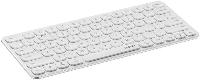 Alt view image 3 of 6 - RAPOO E9000G Wireless Tri-Mode Keyboard, 78-key compact layout, 5 million keystroke lifespan, 12-month battery life, Ideal for office use, Compatible with Windows and Mac systems , White