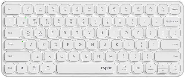 Main image of RAPOO E9000G Wireless Tri-Mode Keyboard, 78-key compact layout, 5 million keystroke lifespan, 12-month battery life, Ideal for office use, Compatible with Windows and Mac systems , White
