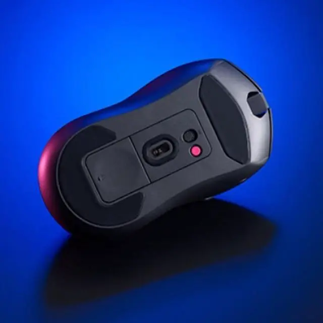 Alt view image 7 of 7 - RAPOO V300SE Wireless Dual-Mode Mouse, 12,000 DPI, PixArt 3311 Optical Sensor, 100 Hours of Continuous Use, 73g Lightweight Design, Ergonomic Design, Black