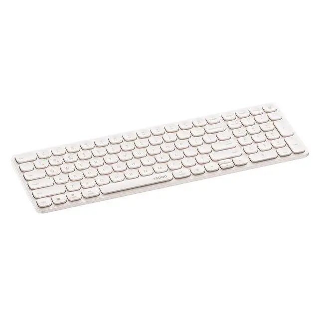 Alt view image 2 of 6 - RAPOO E9350L AI Wireless Tri-Mode Keyboard, 99 keys, Seamless switching between 4 devices, 260-hour battery life, Dedicated AI keys, Ideal for office use, Compatible with Windows systems, Warm Tea