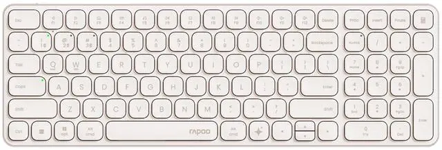 Main image of RAPOO E9350L AI Wireless Tri-Mode Keyboard, 99 keys, Seamless switching between 4 devices, 260-hour battery life, Dedicated AI keys, Ideal for office use, Compatible with Windows systems, Warm Tea