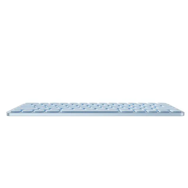 Alt view image 6 of 7 - RAPOO E9050L AI Wireless Tri-Mode Keyboard, 78 keys, Seamless switching between 4 devices, 240-hour battery life, Dedicated AI keys, Ideal for office use, Support Windows and Mac systems ,Aqua Blue