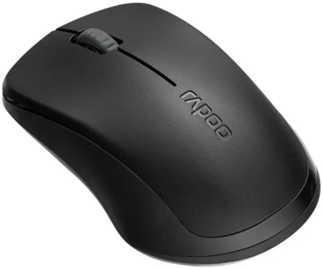 Alt view image 2 of 7 - RAPOO 1680 Wireless Mouse: 1000 DPI sensitivity, 12-month battery life, 58g lightweight design, quiet operation, ambidextrous, Black