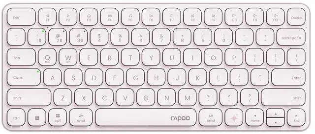 Main image of RAPOO E9050L AI Wireless Tri-Mode Keyboard, 78 keys, Seamless switching between 4 devices, 240-hour battery life, Dedicated AI keys, Ideal for office use, Support Windows and Mac systems, Matte Pink