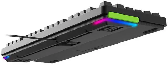Alt view image 4 of 7 - RAPOO V500PRO Wired Keyboard, 98-key ,RGB lighting, Full anti-ghosting design, Ideal for gaming and office use, Compatible with Windows, Red Switch, Basalt Black