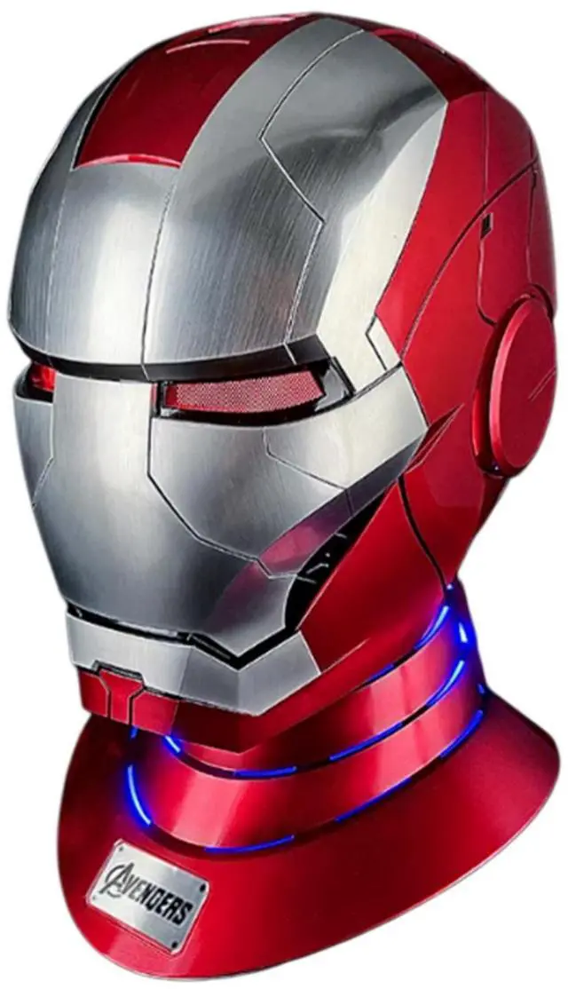 Main image of DUCI Killerbody MK5 Helmet Set, With a one-piece flip-up rear panel for easy helmet removal, A Bluetooth speaker base with powerful sound, Red+Silver