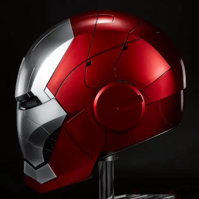 Alt view image 3 of 4 - DUCI Killerbody MK5 Helmet Set, With a one-piece flip-up rear panel for easy helmet removal, A Bluetooth speaker base with powerful sound, Red+Silver