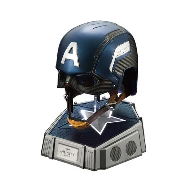 Main image of DUCI Killerbody Captain America Helmet Set, 700g, 1:1 replica of Captain America's helmet from The Avengers, Featuring the Captain's signature logo, A Bluetooth speaker base with powerful sound, Blue