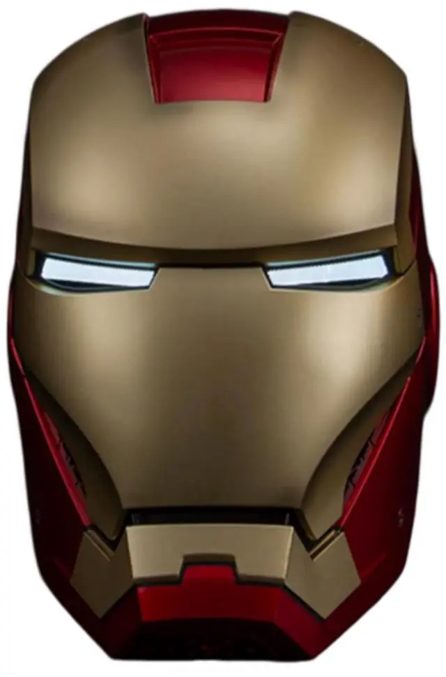Main image of DUCI Killerbody Iron Man MK7 Helmet, JARVIS voice control, Magnetic attachment and removable design, Illuminated eye lights, Built-in foam padding for comfortable wear, Red+Gold