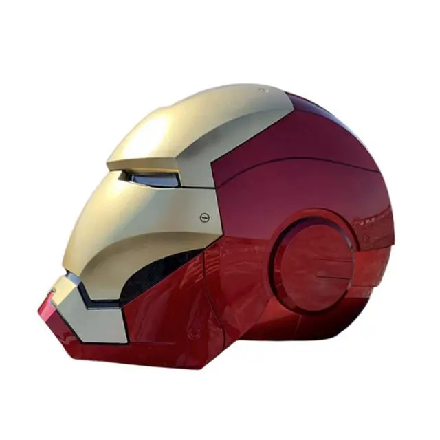 Alt view image 2 of 7 - DUCI Killerbody Iron Man MK7 Helmet, JARVIS voice control, Magnetic attachment and removable design, Illuminated eye lights, Built-in foam padding for comfortable wear, Red+Gold