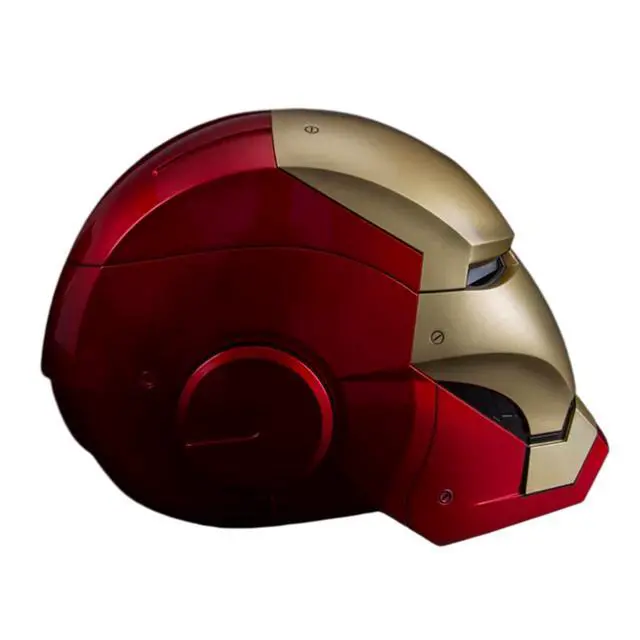Alt view image 5 of 7 - DUCI Killerbody Iron Man MK7 Helmet, JARVIS voice control, Magnetic attachment and removable design, Illuminated eye lights, Built-in foam padding for comfortable wear, Red+Gold