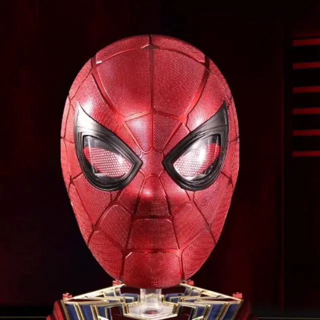 Alt view image 5 of 6 - DUCI Killerbody Spider-Man Mask Helmet, 1:1 Collectible-Grade Wearable, Three Remote Control Modes to Switch Between, Cool Blinking Eye Lights, Red