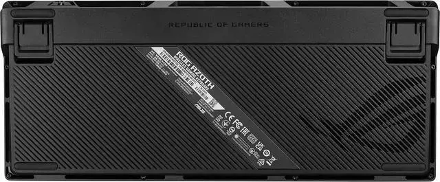 Alt view image 6 of 7 - ASUS ROG Azoth 75 Wireless DIY Custom Gaming Keyboard - OLED display, Hot-Swappable Pre-lubed ROG NX Storm Switches & Keyboard Stabilizers, PBT Keycaps, RGB, Black