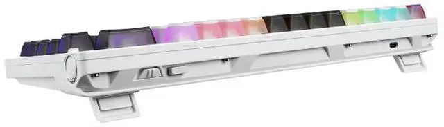 Alt view image 6 of 7 - ASUS ROG Azoth X 75% custom gaming keyboard - hot-swappable ROG NX Snow V2 Mechanical Switches, dye-sublimated semi-translucent keycaps, OLED display, three-way control knob,Compatible with Mac OS
