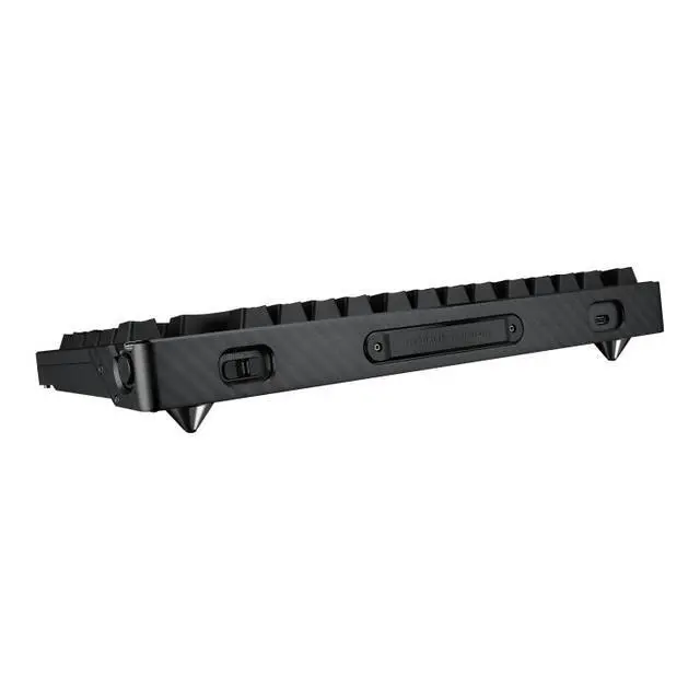Alt view image 7 of 7 - ASUS ROG Azoth Extreme Wireless Custom Mechanical Gaming Keyboard 75% TKL, ROG NX Snow Clicky Switches, PBT Keycaps, Aluminum Chassis, Carbon Fiber, Gasket Mount, Color OLED Screen, PC/Mac Support