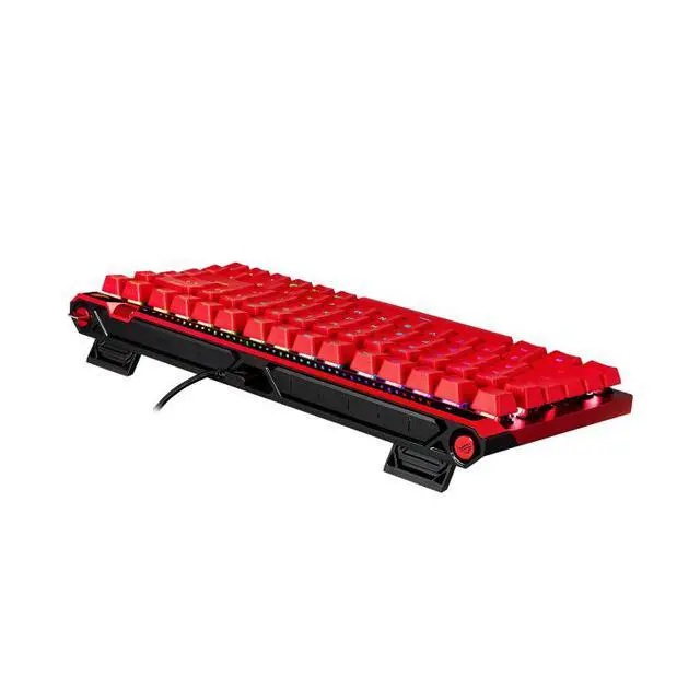 Alt view image 6 of 7 - ASUS ROG Falchion Ace 75 HE V2X Wired Analog/Hall Effect Gaming Keyboard 75% TKL, USB, Hot Swappable HFX V2X Magnetic Switch, Rapid Trigger,8KHz Polling, PBT Keycap, Carry Case, Web-based Config - Red