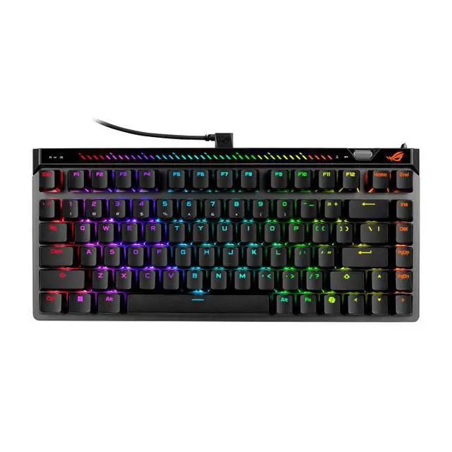 Main image of ASUS ROG Falchion Ace 75 HE V2X Wired Analog/Hall Effect Gaming Keyboard 75% TKL, USB, Hot Swappable HFX V2X Magnetic Switch,Rapid Trigger,8KHz Polling,PBT Keycap, Carry Case, Web-based Config - Black