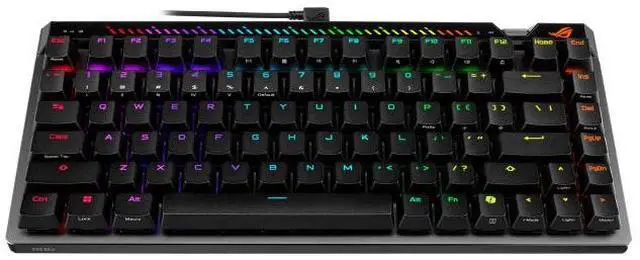 Alt view image 3 of 7 - ASUS ROG Falchion Ace 75 HE V2X Wired Analog/Hall Effect Gaming Keyboard 75% TKL, USB, Hot Swappable HFX V2X Magnetic Switch,Rapid Trigger,8KHz Polling,PBT Keycap, Carry Case, Web-based Config - Black