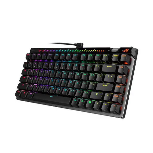 Alt view image 4 of 7 - ASUS ROG Falchion Ace 75 HE V2X Wired Analog/Hall Effect Gaming Keyboard 75% TKL, USB, Hot Swappable HFX V2X Magnetic Switch,Rapid Trigger,8KHz Polling,PBT Keycap, Carry Case, Web-based Config - Black
