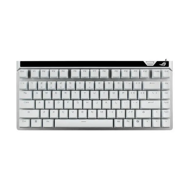 Alt view image 2 of 7 - ASUS ROG Falchion Ace 75 HE V2X Wired Analog/Hall Effect Gaming Keyboard 75% TKL, USB, Hot Swappable HFX V2X Magnetic Switch, Rapid Trigger,8KHz Polling,PBT Keycap,Carry Case,Web-based Config - White