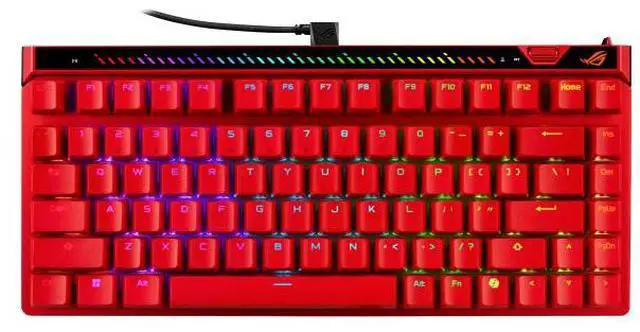 Main image of ASUS ROG Falchion Ace 75 HE V2X Wired Analog/Hall Effect Gaming Keyboard 75% TKL, USB, Hot Swappable HFX V2X Magnetic Switch, Rapid Trigger,8KHz Polling, PBT Keycap, Carry Case, Web-based Config - Red