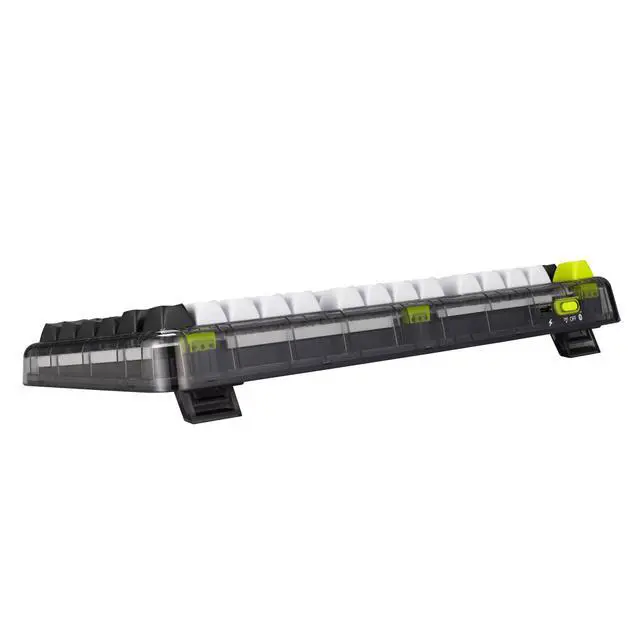 Alt view image 5 of 7 - ASUS Jelly 75 Custom Mechanical Keyboard, Full Keys Hot-Swappable, Tri-Mode Connectivity, Semi-Transparent Exterior, Gasket, Silent Keys, Pleasant Low-Noise Typing Sound, MacOS Compatible, Green