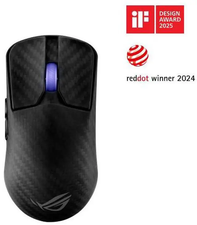Main image of ASUS ROG Harpe Ace Extreme Wireless Esports Gaming Mouse - Carbon Fiber Build, 47g Lightweight, Tri-Mode Connectivity, 42K DPI, up to 70Hr Battery, Glass Skates, Pro-Approved, PC/Mac Support