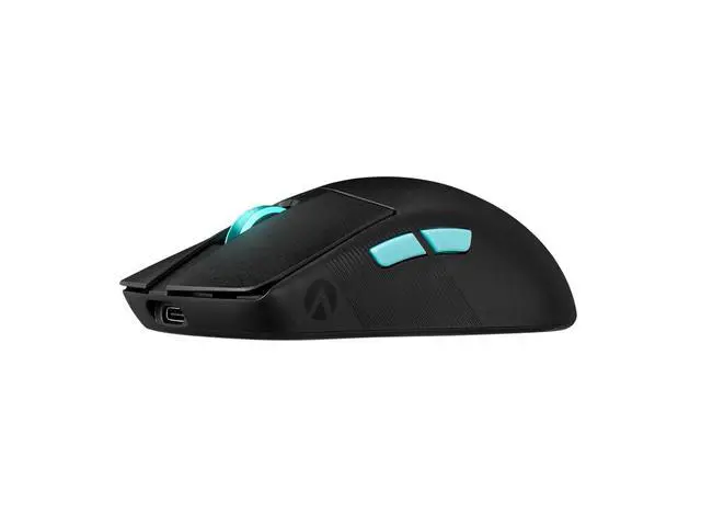 Alt view image 3 of 6 - Asus ROG Harpe Ace Aim Lab Edition Gaming Mouse, 54 g Ultra-Lightwieght, Connectivity (2.4GHz RF, Bluetooth, Wired), 36K DPI Sensor, 5 Programmable Buttons, ROG SpeedNova, Esports & FPS Gaming, Black