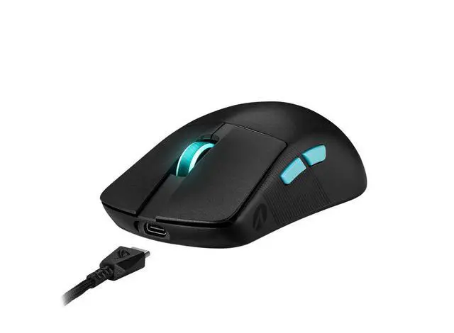 Alt view image 5 of 6 - Asus ROG Harpe Ace Aim Lab Edition Gaming Mouse, 54 g Ultra-Lightwieght, Connectivity (2.4GHz RF, Bluetooth, Wired), 36K DPI Sensor, 5 Programmable Buttons, ROG SpeedNova, Esports & FPS Gaming, Black