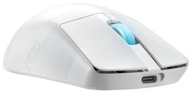 Alt view image 5 of 7 - Asus ROG Harpe Ace Aim Lab Edition Gaming Mouse, 54 g Ultra-Lightwieght, Connectivity (2.4GHz RF, Bluetooth, Wired), 36K DPI Sensor, 5 Programmable Buttons, ROG SpeedNova, Esports & FPS Gaming, White