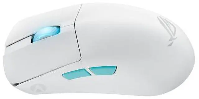 Alt view image 2 of 7 - Asus ROG Harpe Ace Aim Lab Edition Gaming Mouse, 54 g Ultra-Lightwieght, Connectivity (2.4GHz RF, Bluetooth, Wired), 36K DPI Sensor, 5 Programmable Buttons, ROG SpeedNova, Esports & FPS Gaming, White