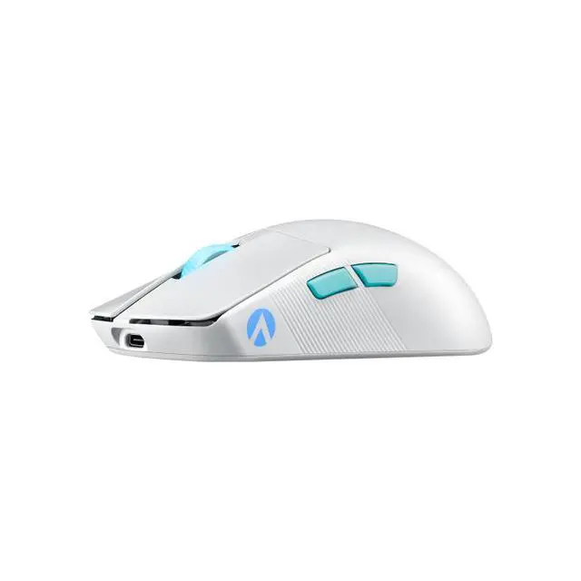 Alt view image 7 of 7 - Asus ROG Harpe Ace Aim Lab Edition Gaming Mouse, 54 g Ultra-Lightwieght, Connectivity (2.4GHz RF, Bluetooth, Wired), 36K DPI Sensor, 5 Programmable Buttons, ROG SpeedNova, Esports & FPS Gaming, White