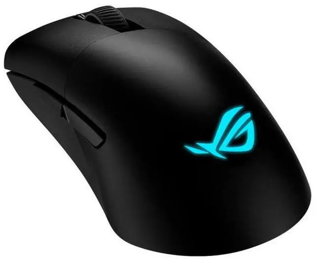 Alt view image 2 of 7 - Asus ROG Keris Wireless AimPoint Gaming Mouse, Tri-mode connectivity (2.4GHz RF, Bluetooth, Wired), 36000 DPI sensor, 5 programmable buttons, ROG SpeedNova, Replaceable switches, Paracord cable, Black