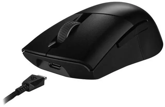 Alt view image 4 of 7 - Asus ROG Keris Wireless AimPoint Gaming Mouse, Tri-mode connectivity (2.4GHz RF, Bluetooth, Wired), 36000 DPI sensor, 5 programmable buttons, ROG SpeedNova, Replaceable switches, Paracord cable, Black