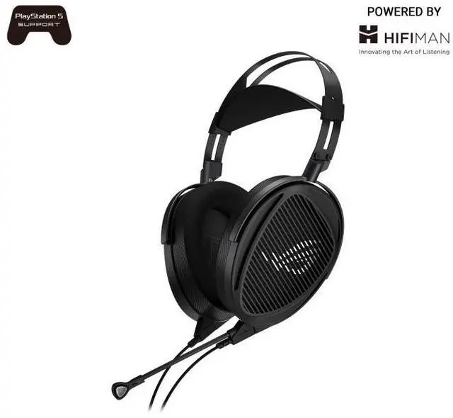 Main image of ASUS ROG Kithara Wired Gaming Headphones - ROG-tuned 100mm HIFIMAN planar magnetic drivers, open-back design, full-range MEMS boom microphone, dual 3.5mm inputs, 4.4mm balanced connector, Black
