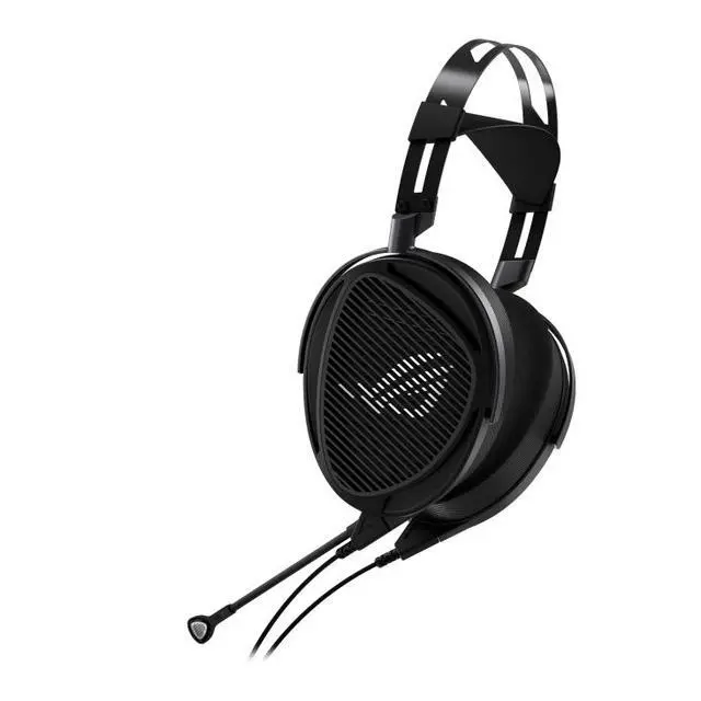 Alt view image 2 of 7 - ASUS ROG Kithara Wired Gaming Headphones - ROG-tuned 100mm HIFIMAN planar magnetic drivers, open-back design, full-range MEMS boom microphone, dual 3.5mm inputs, 4.4mm balanced connector, Black