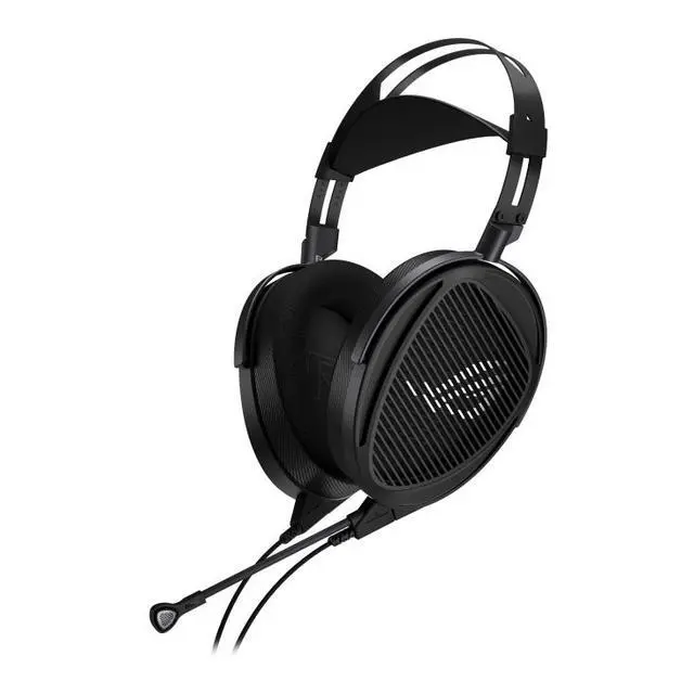 Alt view image 3 of 7 - ASUS ROG Kithara Wired Gaming Headphones - ROG-tuned 100mm HIFIMAN planar magnetic drivers, open-back design, full-range MEMS boom microphone, dual 3.5mm inputs, 4.4mm balanced connector, Black