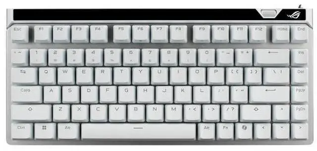 Alt view image 2 of 7 - ASUS ROG Falchion Ace 75 HE Wired Analog/Hall Effect Gaming Keyboard - 75% TKL, USB, Hot Swappable HFX V2 Magnetic Switch, Rapid Trigger, 8KHz Polling,6-Layer Sound Dampening,Web-based Config, White