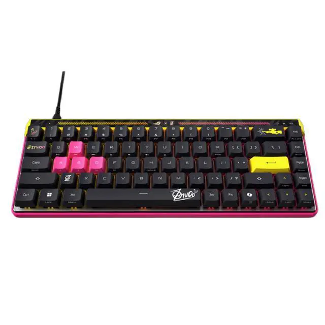 Alt view image 4 of 7 - ASUS ROG Falchion Ace HFX ZywOo Limited Edition Wired Gaming Keyboard, featuring ZywOos signature, RGB lighting, 68 keys, Support Win, Black, ROG HFX magnetic Switch