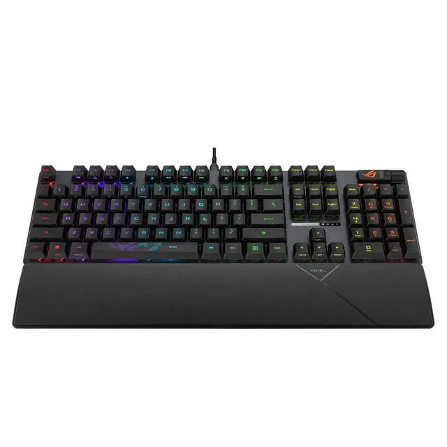 Alt view image 2 of 7 - ASUS ROG Scope II X ABS Wired Gaming Keyboard, RGB lighting, Full-key hot-swappable switches, one-click desktop hiding, Suitable for gaming and office work, Support Win, Black, Ice Storm Switch