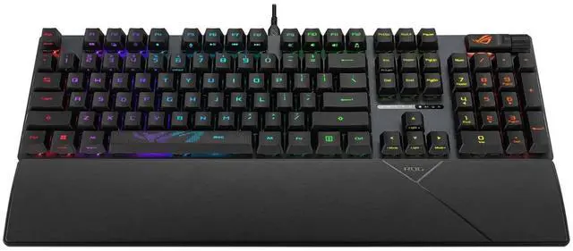 Alt view image 2 of 7 - ASUS ROG Scope II X ABS Wired Gaming Keyboard, RGB lighting, Full-key hot-swappable switches, one-click desktop hiding, Suitable for gaming and office work, Support Win, Snow Switch, Black,