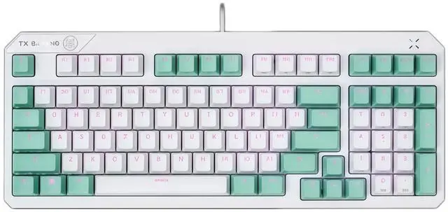 Main image of ASUS TUF TX98 Wired Gaming Mechanical Keyboard, RGB optical mechanical switches, 104 keys, full anti-ghosting, suitable for gaming and office work, Support Windows, Moonlight White, Blue Switch