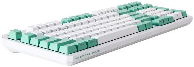 Alt view image 6 of 7 - ASUS TUF TX98 Wired Gaming Mechanical Keyboard, RGB optical mechanical switches, 104 keys, full anti-ghosting, suitable for gaming and office work, Support Windows, Moonlight White, Blue Switch