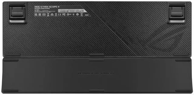 Alt view image 5 of 7 - ASUS ROG Scope II X PBT Wired Gaming Keyboard, RGB lighting, Full-key hot-swappable switches, one-click desktop hiding, Suitable for gaming and office work, Support Win, Black, Ice Storm Grey Switch